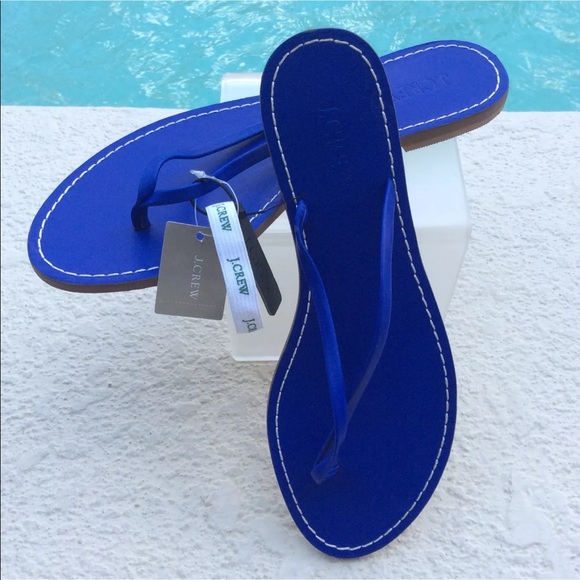 women's royal blue flip flops